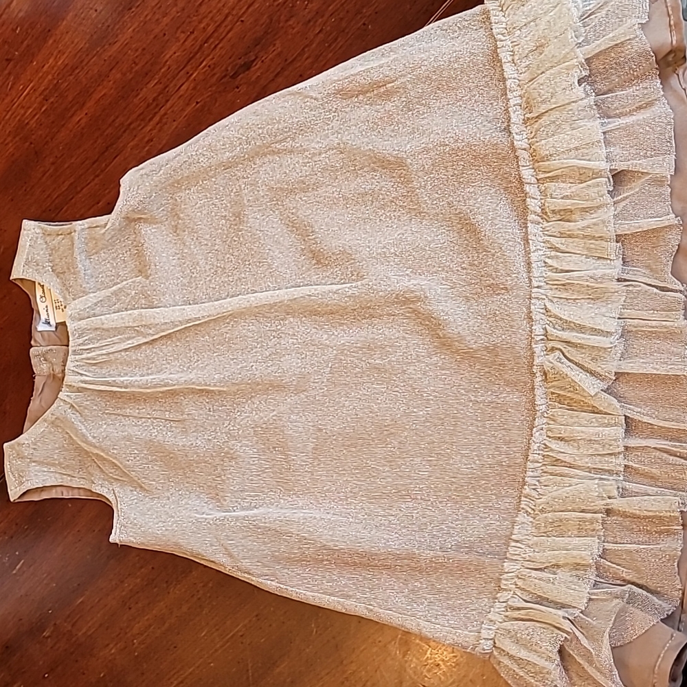 Sparkly gold/bronze dress 4T